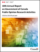 18th Annual Report on Government of Canada Public Opinion Research Activities